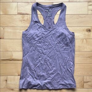 Unbound Merino Active racerback tank, purple, XS